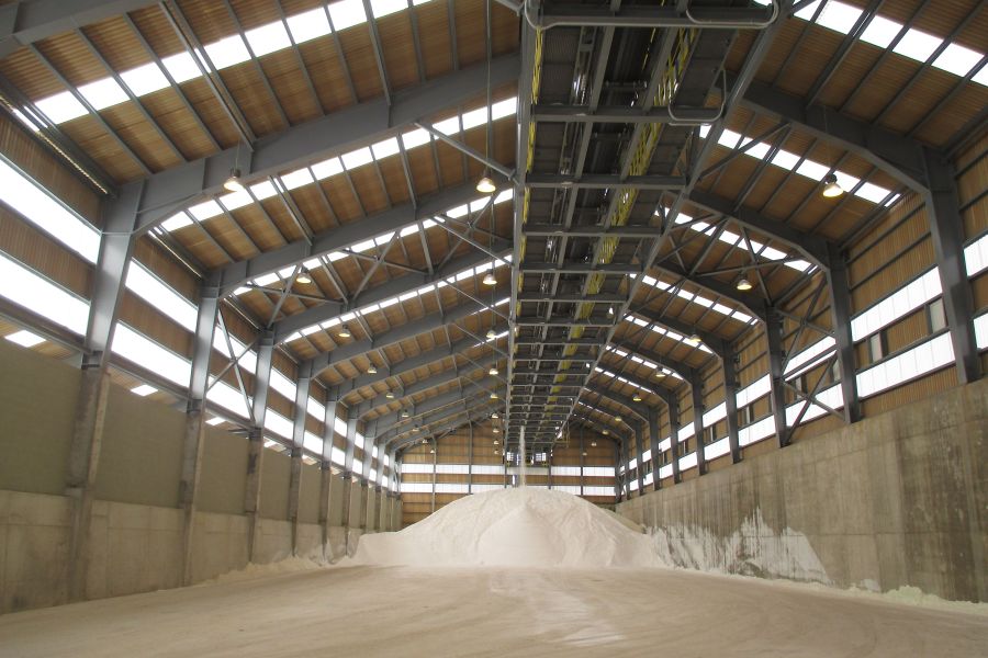Construcción de hangar de sal húmeda - ICL